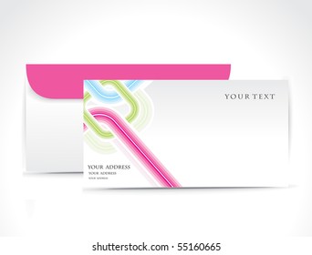 Paper envelope isolated on white background, vector illustration.