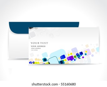 Paper envelope isolated on white background, vector illustration.
