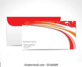 Paper envelope isolated on white background, vector illustration.