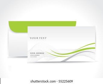 Paper envelope isolated on white background, vector illustration.