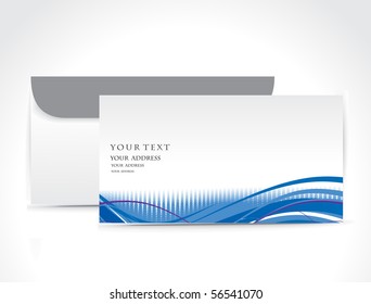 Paper envelope isolated on white background, vector illustration.