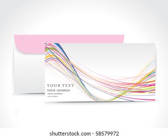 Paper envelope isolated on white background, vector illustration.