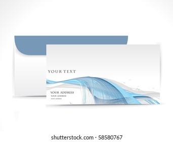 Paper envelope isolated on white background, vector illustration.