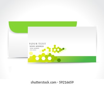 Paper envelope isolated on white background, vector illustration.