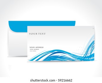 Paper envelope isolated on white background, vector illustration.