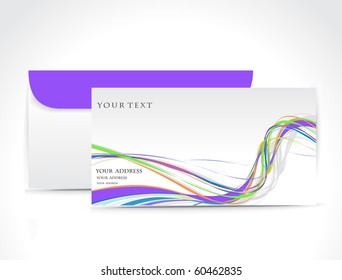 Paper envelope isolated on white background, vector illustration.