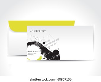 Paper envelope isolated on white background, vector illustration.