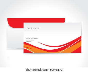 Paper envelope isolated on white background, vector illustration.