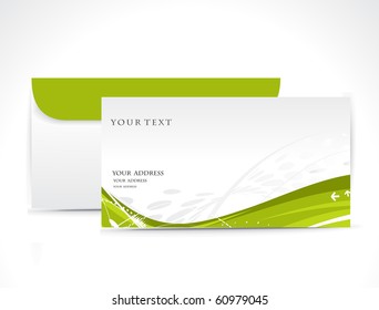 Paper envelope isolated on white background, vector illustration.