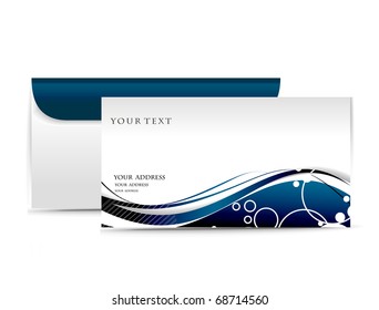Paper envelope isolated on white background, vector illustration.