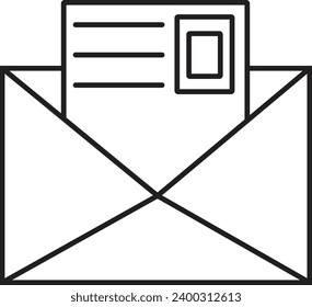 paper envelope letter isolated vector message blank open illustration