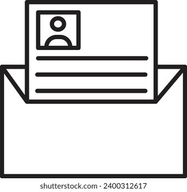 paper envelope letter isolated vector message blank open illustration