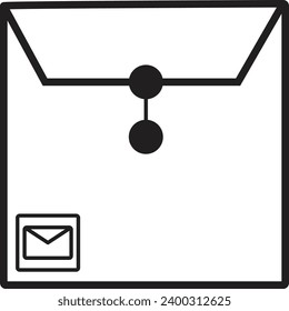 paper envelope letter isolated vector message blank open illustration