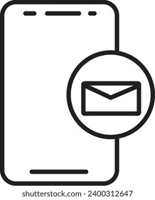 Briefumschlag für Papier einzeln auf Vektorgrafik, Leerzeichen, offene Abbildung