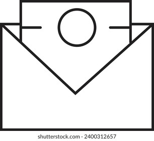 paper envelope letter isolated vector message blank open illustration