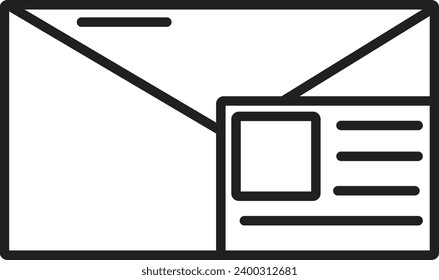 paper envelope letter isolated vector message blank open illustration