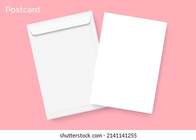 Paper Envelope Mockup Vector Isolates On The Background. A4 C4, A5 C5, A3 C3 Template, Vector Template For Business And Branding Identity.