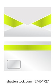 paper envelope on vector
