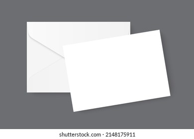 Paper envelope template vector isolated on A4 C4, A5 C5, A3 C3. Business and brand identity vector template.