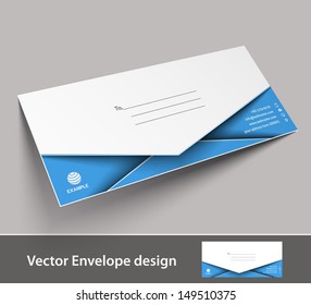 Paper envelope templates for your project design, vector illustration. 