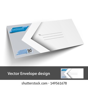 Paper envelope templates for your project design, vector illustration. 