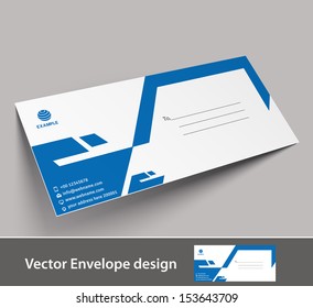 Paper envelope templates for your project design, vector illustration