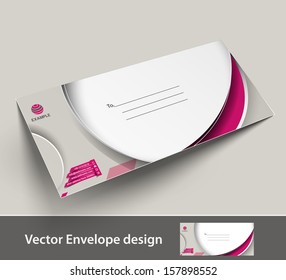 Paper envelope templates for your project design, vector illustration