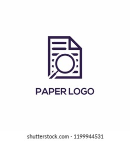 paper explore search line logo design