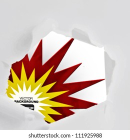 paper explosion background. vector design