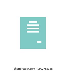 Paper, file, document icon vector. Flat icon illustration 