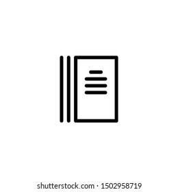 Paper, file, document icon vector. Flat icon illustration 