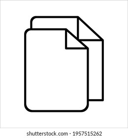 Paper File Document Icon Vector Logo Design Template