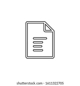 Paper file icon. Archive symbol. Logo design element