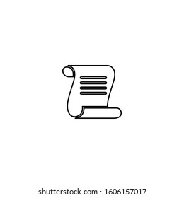 Paper file icon. Document archive symbol. Logo design element