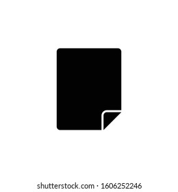Paper file icon. Document archive symbol. Logo design element