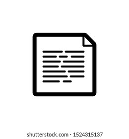 Paper file icon. Document symbol