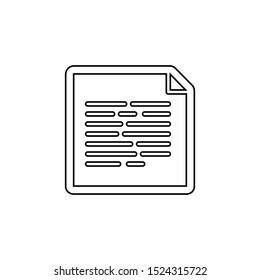 Paper file icon. Document symbol