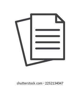 paper file icon vector isolated on background
