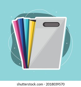 paper filing folder portable cartoon