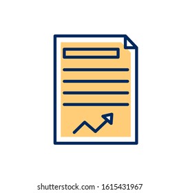 paper financial document isolated icon vector illustration design