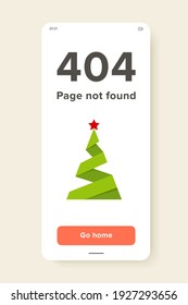 Paper fir tree with star. New Year, plant, decoration. Christmas tree concept. Can be used for topics like origami, Christmas, New Year.