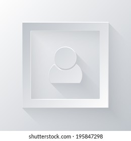 paper flat icon with a shadow. picture, image