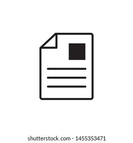 paper flat icon vector illustration