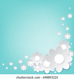 Paper floral background