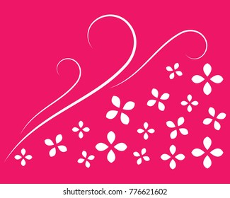 Fondo floral de papel
