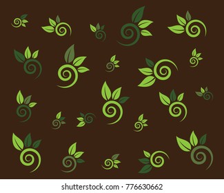 Paper floral background