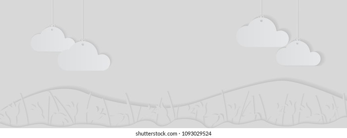 Paper flower. Background. Vector illustration
