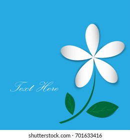 Paper flower Background. Vector illustration