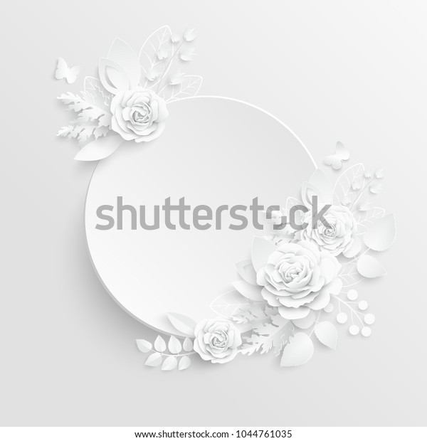 Paper Flower Cut Out Template from image.shutterstock.com