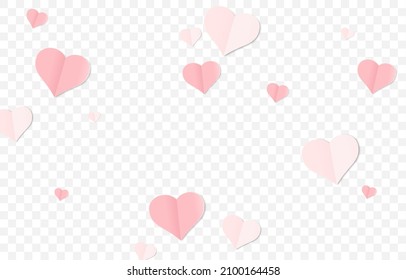 Decoración de corte de papel para el diseño de San Valentín. Coros de papel en el fondo de png. Símbolos vectoriales del amor en forma de corazón para mujeres felices, madres, San Valentín, diseño de tarjetas de felicitación de cumpleaños.